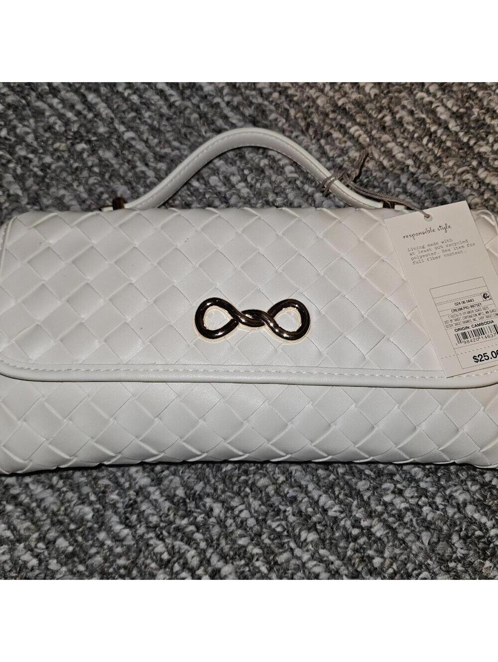 a new day Cream Clutch Wristlet